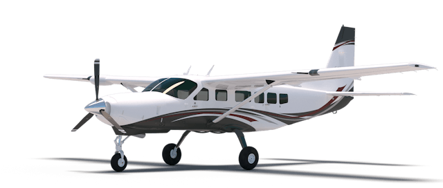 Cessna 208 Caravan Showroom Rendering
